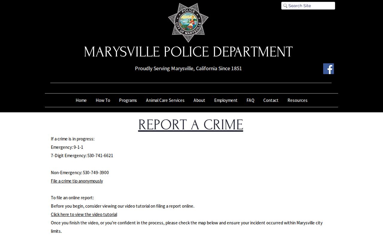 Marysville Coplogic online report rules for city criminal records