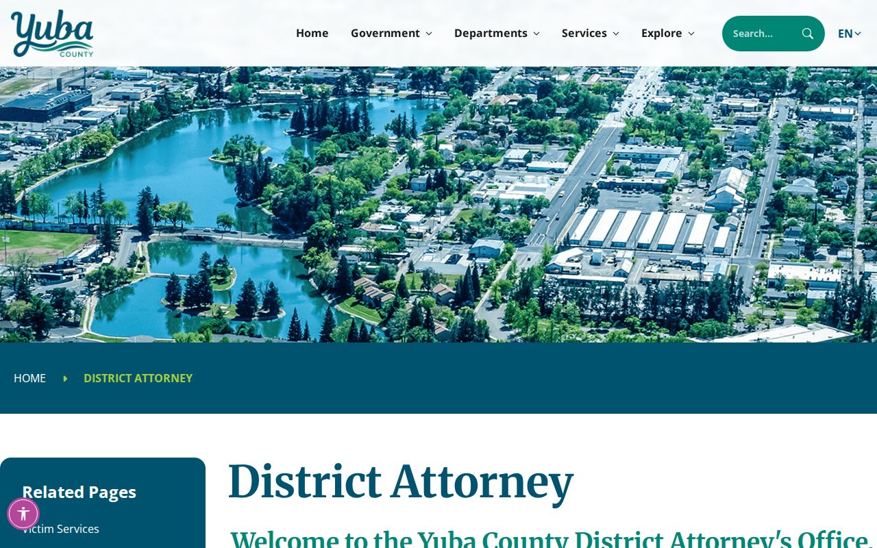 Yuba County District Attorney charging process page